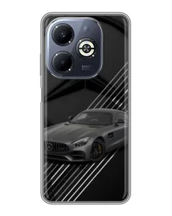 Чехол для Infinix Smart 8 Plus с картинкой «Mercedes AMG — графика»