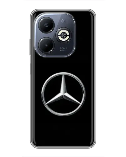 Чехол для Infinix Smart 8 Plus с картинкой «Mercedes классический лого»