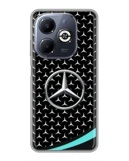 Чехол для Infinix Smart 8 Plus с картинкой «Mercedes — бирюзовый акцент»