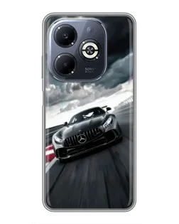 Чехол для Infinix Smart 8 Plus с картинкой «Гоночный Mercedes AMG»