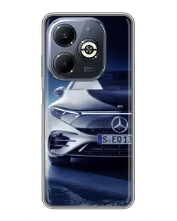 Чехол для Infinix Smart 8 Plus с картинкой «Mercedes EQ — будущее»