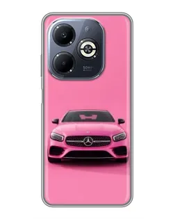 Чехол для Infinix Smart 8 Plus с картинкой «Розовый Mercedes AMG»