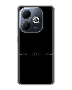 Чохол для Infinix Smart 8 Plus з картинкою «Audi — світловий підпис»