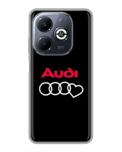 Чохол для Infinix Smart 8 Plus з картинкою «Логотип Audi Heart»