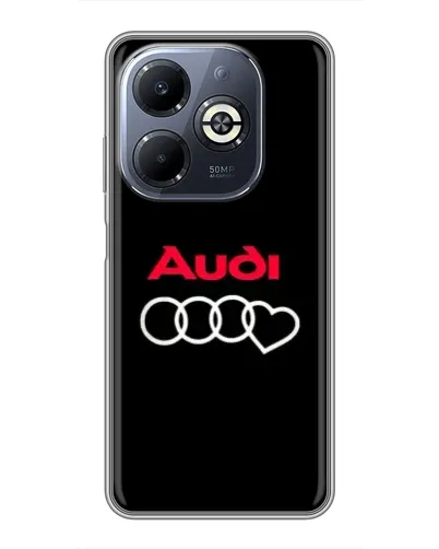 Чехол для Infinix Smart 8 Plus с картинкой «Логотип Audi Heart» Чехол для Infinix Smart 8 Plus с картинкой «Логотип Audi Heart»