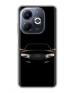 Чехол для Infinix Smart 8 Plus с картинкой «Audi — ночной контур»