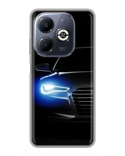 Чехол для Infinix Smart 8 Plus с картинкой «Неоновый взгляд Audi» Чехол для Infinix Smart 8 Plus с картинкой «Неоновый взгляд Audi»