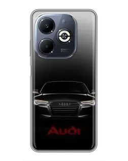 Чехол для Infinix Smart 8 Plus с картинкой «Audi — градиентный контур»