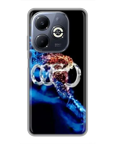 Чехол для Infinix Smart 8 Plus с картинкой «Энергия лого Audi» Чехол для Infinix Smart 8 Plus с картинкой «Энергия лого Audi»