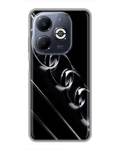 Чехол для Infinix Smart 8 Plus с картинкой «Audi — абстрактные кольца» Чехол для Infinix Smart 8 Plus с картинкой «Audi — абстрактные кольца»