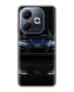 Чехол для Infinix Smart 8 Plus с картинкой «Audi — ночное отражение»