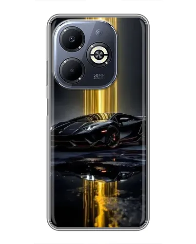 Чехол для Infinix Smart 8 Plus с картинкой «Ночной Lamborghini драйв» Чехол для Infinix Smart 8 Plus с картинкой «Ночной Lamborghini драйв»