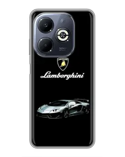 Чехол для Infinix Smart 8 Plus с картинкой «Логотип Lamborghini классика»