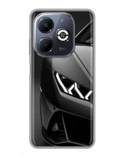Чехол для Infinix Smart 8 Plus с картинкой «Lamborghini фары детализация»