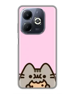 Чехол для Infinix Smart 8 Plus с картинкой «Pusheen и печенье» Чехол для Infinix Smart 8 Plus с картинкой «Pusheen и печенье»