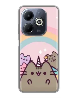 Чохол для Infinix Smart 8 Plus з картинкою «Єдиноріг Pusheen»