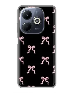 Чехол для Infinix Smart 8 Plus с картинкой «Бант-цветок»