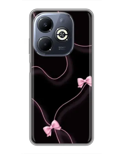 Чехол для Infinix Smart 8 Plus с картинкой «Розовые ленты»