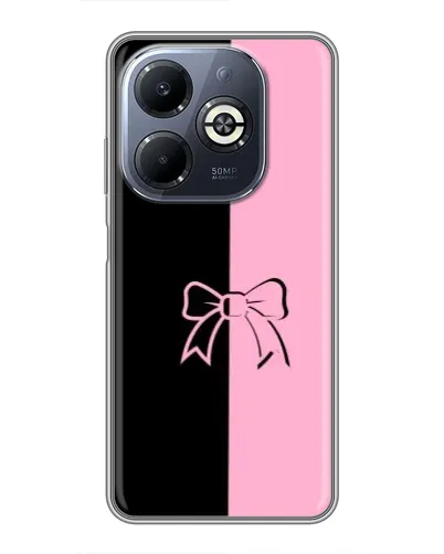 Чехол для Infinix Smart 8 Plus с картинкой «Половинки банта»