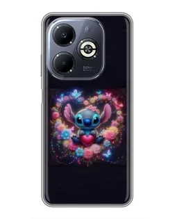 Чохол для Infinix Smart 8 Plus з картинкою «Stitch у квітах» Чохол для Infinix Smart 8 Plus з картинкою «Stitch у квітах»