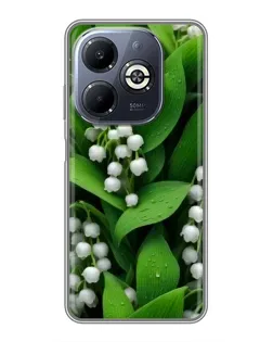 Чехол для Infinix Smart 8 Plus с картинкой «Ландыши в зелени»
