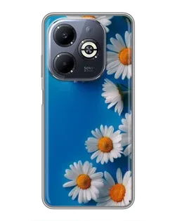 Чехол для Infinix Smart 8 Plus с картинкой «Белоснежные маргаритки»