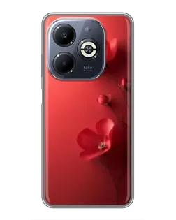 Чехол для Infinix Smart 8 Plus с картинкой «Маковые соцветия»