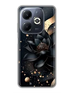 Чехол для Infinix Smart 8 Plus с картинкой «Черный лотос»