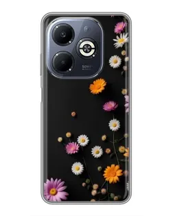 Чехол для Infinix Smart 8 Plus с картинкой «Цветочная композиция»