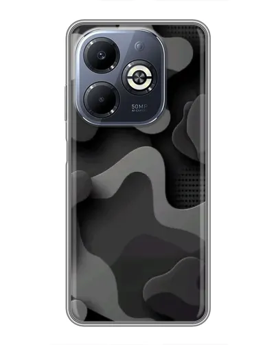 Чехол для Infinix Smart 8 Plus с картинкой «Темный абстрактный камуфляж» Чехол для Infinix Smart 8 Plus с картинкой «Темный абстрактный камуфляж»