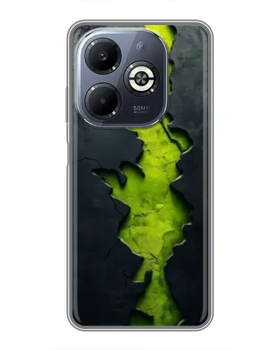 Чехол для Infinix Smart 8 Plus с картинкой «Салатовый разлом скалы» Чехол для Infinix Smart 8 Plus с картинкой «Салатовый разлом скалы»