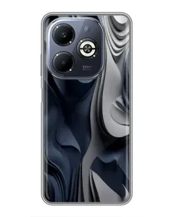 Чохол для Infinix Smart 8 Plus з картинкою «Об'ємні сині складки» Чохол для Infinix Smart 8 Plus з картинкою «Об'ємні сині складки»