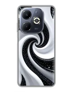Чохол для Infinix Smart 8 Plus з картинкою «Чорно-біла спіраль» Чохол для Infinix Smart 8 Plus з картинкою «Чорно-біла спіраль»