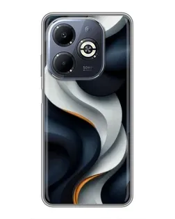 Чохол для Infinix Smart 8 Plus з картинкою «Об'ємні чорно-білі стрічки» Чохол для Infinix Smart 8 Plus з картинкою «Об'ємні чорно-білі стрічки»