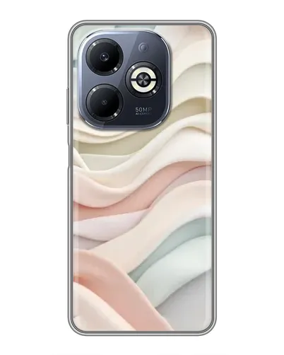 Чехол для Infinix Smart 8 Plus с картинкой «Пастельные нежные волны» Чехол для Infinix Smart 8 Plus с картинкой «Пастельные нежные волны»