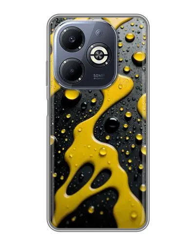 Чехол для Infinix Smart 8 Plus с картинкой «Жидкое желтое золото» Чехол для Infinix Smart 8 Plus с картинкой «Жидкое желтое золото»