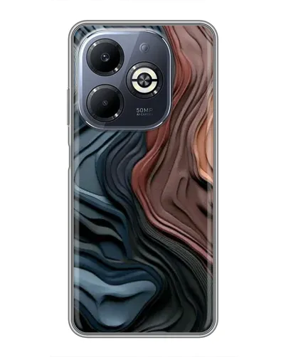 Чехол для Infinix Smart 8 Plus с картинкой «Цветные волны каньона» Чехол для Infinix Smart 8 Plus с картинкой «Цветные волны каньона»