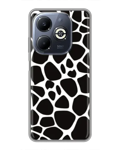 Чехол для Infinix Smart 8 Plus с картинкой «Черно-белый жираф» Чехол для Infinix Smart 8 Plus с картинкой «Черно-белый жираф»