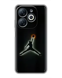Чехол для Infinix Smart 8 с картинкой «Jordan Gradient Logo» Чехол для Infinix Smart 8 с картинкой «Jordan Gradient Logo»