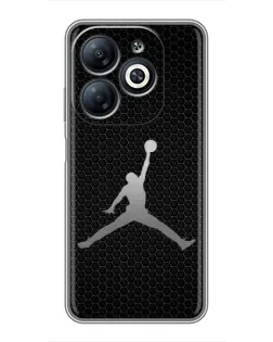 Чехол для Infinix Smart 8 с картинкой «Jordan Dark Carbon» Чехол для Infinix Smart 8 с картинкой «Jordan Dark Carbon»