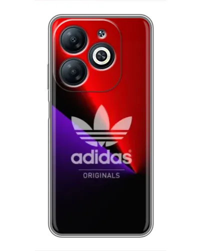 Чехол для Infinix Smart 8 с картинкой «Adidas Red Neon»