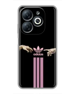 Чехол для Infinix Smart 8 с картинкой «Adidas Hands» Чехол для Infinix Smart 8 с картинкой «Adidas Hands»