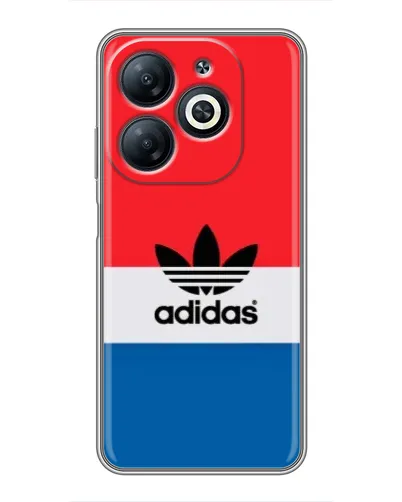Чехол для Infinix Smart 8 с картинкой «Ретро блоки Adidas»
