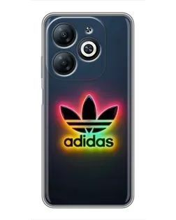 Чехол для Infinix Smart 8 с картинкой «Неоновый Adidas» Чехол для Infinix Smart 8 с картинкой «Неоновый Adidas»