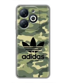 Чехол для Infinix Smart 8 с картинкой «Милитари стиль Adidas» Чехол для Infinix Smart 8 с картинкой «Милитари стиль Adidas»
