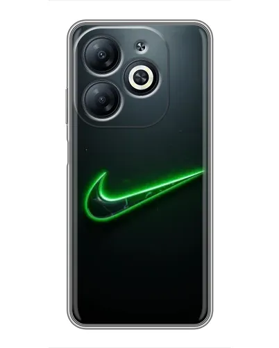 Чехол для Infinix Smart 8 с картинкой «Неоновый контур Nike» Чехол для Infinix Smart 8 с картинкой «Неоновый контур Nike»