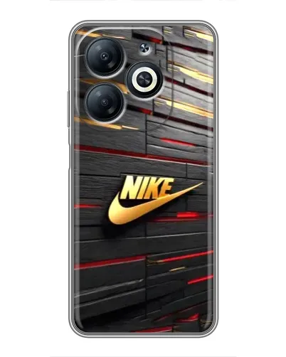 Чехол для Infinix Smart 8 с картинкой «Золотой Nike на металле» Чехол для Infinix Smart 8 с картинкой «Золотой Nike на металле»