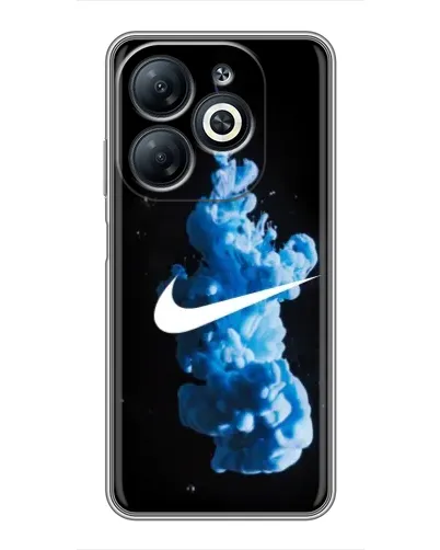 Чехол для Infinix Smart 8 с картинкой «Nike и синий дым» Чехол для Infinix Smart 8 с картинкой «Nike и синий дым»