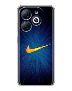 Чехол для Infinix Smart 8 с картинкой «Синий пульс Nike»