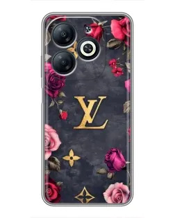 Чехол для Infinix Smart 8 с картинкой «Цветочный Louis Vuitton» Чехол для Infinix Smart 8 с картинкой «Цветочный Louis Vuitton»